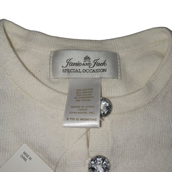 Janie & Jack Special Occasion Silk Dress Sweater Headband 3-6 Mo Luxury Holiday - Picture 9 of 11